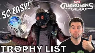 Guardians Of The Galaxy Trophy List Breakdown | VERY EASY PLATINUM TROPHY (Spoiler Free)
