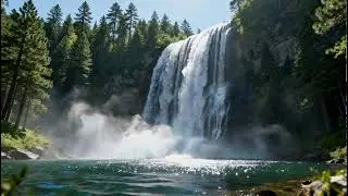 LIVE: Majestic Waterfall 4K | Nature Sounds for Sleep & Focus | White Noise Room 4K
