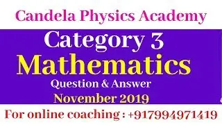 K.TET category 3 Mathematics ||November 2019||Part 1