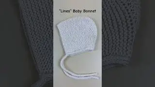 How to Knit a &ldquo;Lines&rdquo; Bonnet for Babies 1-3 months old. #forbaby #forbabies #newbornbaby