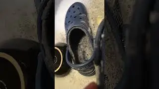come clean my crocs with fur. #fypシ゚viral #cleanmotivation #crocs #subscribe #cleaning #