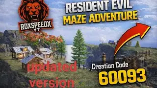 Bgmi wow Parkour map code 60093 |RESIDENT EVIL MAZE ADVENTURE | #bgmi #pubg