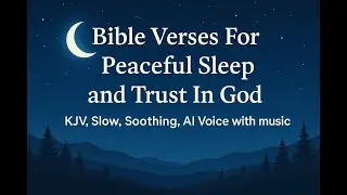 Bible Verses For Peaceful Sleep and Trust In God, KJV, Slow, Soothing, AI Voice With Music