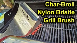 Char-Broil SAFER Replaceable Head Nylon Bristle Grill Brush - no dangerous metal bristles