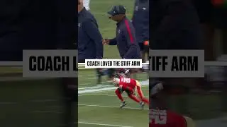 Coach LOVED the stiff arm 💪 #stiffarm #touchdown #coach #ufl #football #houston