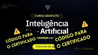 C&oacute;digo para o Certificado do Curso de Intelig&ecirc;ncia Artificial da Conquer #conquer #ouvaiouvoa
