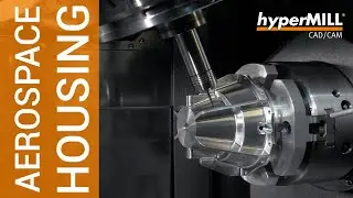 hyperMILL TURN-MILL Machining: Aerospace Housing | Showpart EMO 2025