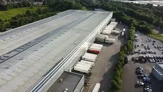 Sainsburys DHL Depot Stoke on Trent by Drone