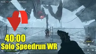 Crazy NEW Fence Clip! Nightfall SOLO Speedrun World Record (40:00) - CoD Ghost Extinction