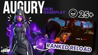 *NEW* AUGURY [FORTNITE CREW SKIN] | Fortnite Zero Build Ranked Reload Gameplay | 25+ KILLS 🔥