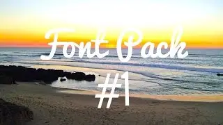 FONT PACK #1|CailinsEditingHacks
