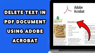 How To Delete Text In PDF Document Using Adobe Acrobat 2025 | Edit PDFs Using Adobe Acrobat Tools