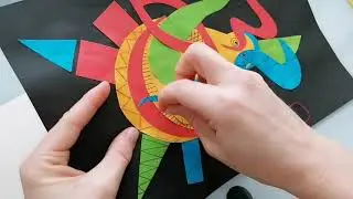 Výtvarka s Katkou: Abstraktná koláž - chrobák  [PRE DETI]