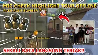MIC CHECK TOUR OFFLINE LUMAJANG!! FULL TERIAKANN!! 🥈 - FREE FIRE