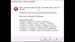 HOW TO FIX GTA 5 - SCRIPT HOOK V CRITICAL ERROR! | HOW TO DOWNGRADE TO VERSION 1.0.2372.0!