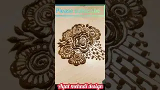 simple mehndi flower🌺🌻🌹🌷 mehndi design