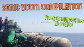 Supersonic Time - FOUR F-18 Fighter Jet Sonic Booms 💣 Back-to-back-to-back-to-back!