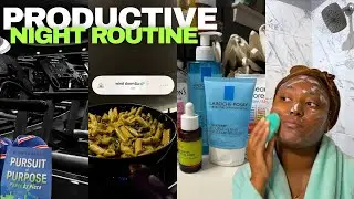 Reimplementing healthy habits in my daily routine | read, cook, selfcare | *Realistic* Night Routine