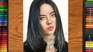 Billie Eilish Drawing | Normal Colour Pencils | Ama Artz