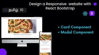 React Bootstrap Card and Modal component Tamil | Design responsive website with React Bootstrap
