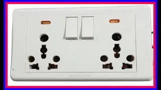 Double Power Socket Board Wiring  in hindi  || Double Power Socket Connection | Power Socket Connect