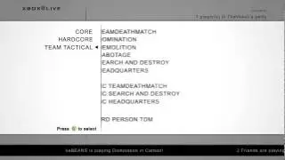 Call of Duty: MW3 Menu + Pre-Game Lobby