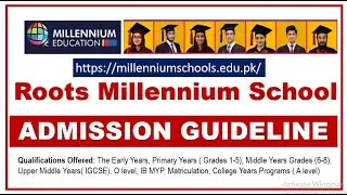 Fee Structure &ndash; Admission Guideline Roots Millennium School 2022 &ndash; Best School in Pakistan