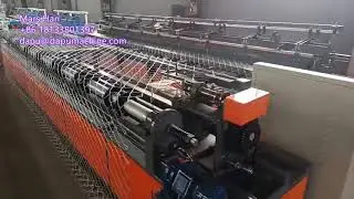 6M width diamond mesh chain link fence machine for cyclone wire