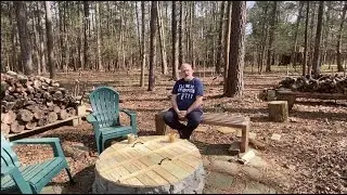 Learn how to make a round firepit or well cover/table without a circle cutting jig from scraps