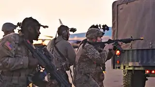 US Army And 323rd Military Police Conduct North Assault During Airport