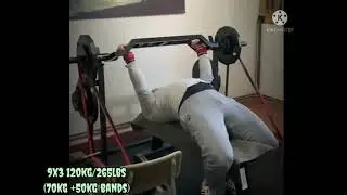 Dynamic effort upper & 5 rep PR on incline bench (+10kg/22lbs) #conjugatemethod