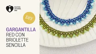 Gargantilla Red con Briolette Sencilla | Tutorial DIY