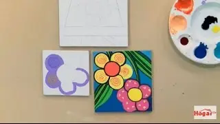 Como usar la tecnica pop art en acrilicos - Hogar Tv  por Juan Gonzalo Angel