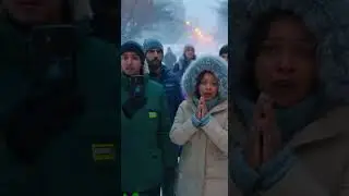 Caught on Camera: Incredible Rescue During Heavy Snowfall #Rescue #RealRescue #RescueTeam #Emergency