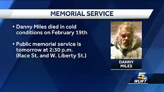 Memorial service to be held for homeless man who died in cold weather