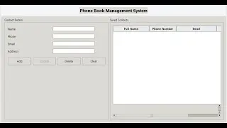 Phone Book Management System Using Tkinter and SQLite