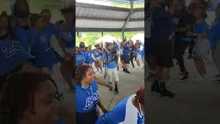 Blu Atlanta Cookout 2024 - Zetas strolling to Cake
