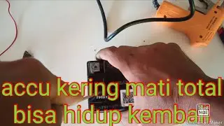 cara service accu kering
