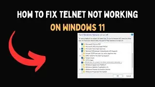 Как исправить неработающий Telnet в Windows 11