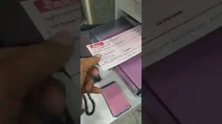 the way of inserting the cheque in to the printer for a cheque print side