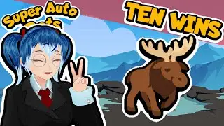 CRAZY MOOSE VALUE! INSANE TEN WINS RUN | Super Auto Pets