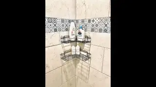 😍The easiest  Install Shower Caddy!! #organizationtips #organization