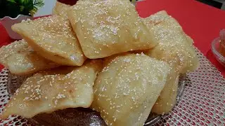 المسمن التقليدي الجزائري مقلي معسل و مقرمش Msemen traditionnel frit
