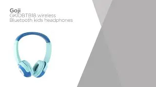 Goji GKIDBTB18 Wireless Bluetooth Kids Headphones - Blue | Product Overview | Currys PC World
