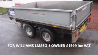 IFOR WILLIAMS LM85G 2000KG 1 OWNER DEALER PX SOLD BY www.catlowdycarriages.com