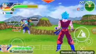 Goku y Vegeta ssjgssj VS Golden Freezer