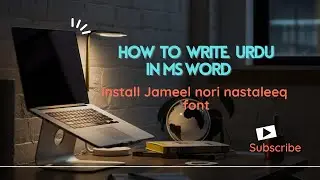 How to install jameel nori nastaleeq font in pc | Fonts Installation | Tutorial For Beginners