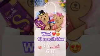 Valentine&rsquo;s Day gift idea #shorts #youtubeshorts #teddy #chocolate #viral #trending #easy #bf #craft
