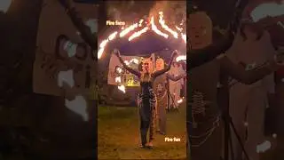 Fire fans. Fire fun. #firetime#fireartist#fireshow#shorts