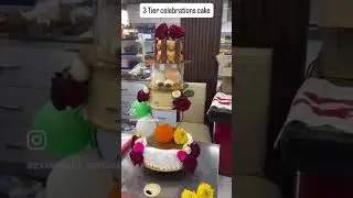 Our 3 tier cake for shop inauguration||We made 6 cakes for inauguration 🎂✨